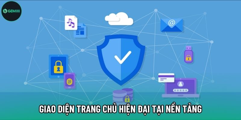 Giao diện trang chủ hiện đại tại nền tảng